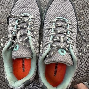 Merrell Cushion Air Walking Shoes, 8.5, Used but Good and Clean Condition, Grey